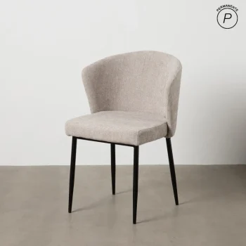 IXIA Sillas Tapizadas^Silla Tapizada Colección UrbanLine Gris- Negro Para Salón Y Hostelería 59 X 80 X 55 Cm