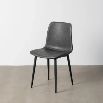 IXIA Sillas Tapizadas^Silla Tapizada PU Lyon Negro 45 X 81 X 47 Cm