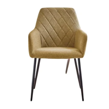 NAKURA Sillas Tapizadas^Silla Tapizada Valera Tapizado Con Rombos Easy Clean Gris - Negro 54,5 X 88 X 54,5