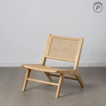 IXIA Sillones^Sillón De Madera Y Ratán Menorca Natural 60,5 X 72,5 X 73,5 Cm
