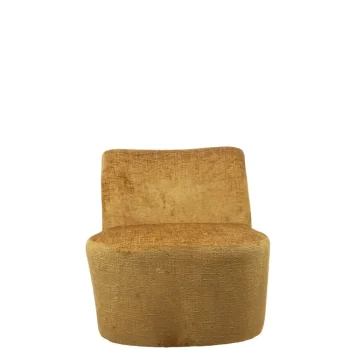 NAKURA Sillones^Sillón Giratorio Morgan Tapizado Mostaza 64,5 X 69 X 75 Cm