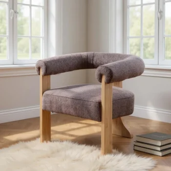 IXIA Sillones^Sillón Jaspeado Moderno Gris - Rosa 84 X 72 X 69 Cm