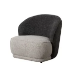 IXIA Sillones^Sillón Tapizado Gris Negro 78 X 74 X 81 Cm