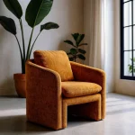 IXIA Sillones^Sillón Tapizado Vintage Tapizado Ocre 76 X 81 X 68 Cm