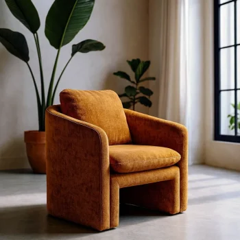 IXIA Sillones^Sillón Tapizado Vintage Tapizado Ocre 76 X 81 X 68 Cm