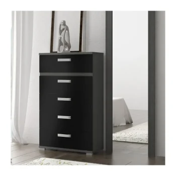 DISTRIGAL Sinfonier^Sinfonier 5 Cajones Magic Ceniza Negro 60 X 109,4 X 39,6 Cm