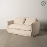 IXIA Sofás Baratos Online^SOFÁ 2 PLAZAS CREMA TEJIDO-MADERA 160 X 95 X 85 CM