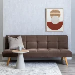 IXIA Sofás Cama|Sofás Baratos Online^SOFÁ-CAMA TAUPE MADERA DECORACIÓN 175 X 84 X 73 CM