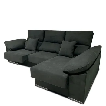 DISTRIGAL Chaise Longues^Sofá Chaise Longue Matias Con Arcón Cairo Grafito 265 X 102 X 79 X 140 Cm