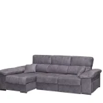 DISTRIGAL Chaise Longues^Sofá Chaise Longue Roma Con Arcón Convertible En Cama Magnol Cemento 282 X 102 X 100 - 143 Cm