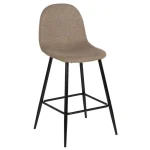 IXIA Taburetes De Cocina^Taburete Alto Bar Tapizado Taupe 46 X 96 X 48 Cm