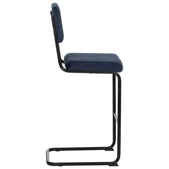 IXIA Taburetes De Cocina^Taburete Alto Con Respaldo Contract Estructura Metálica Tapizado Azul 44 X 115 X 50 Cm