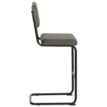 IXIA Taburetes De Cocina^Taburete Alto Con Respaldo Contract Estructura Metálica Tapizado Taupe 44 X 115 X 50 Cm