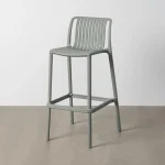 IXIA Taburetes De Cocina^Taburete Alto Exterior Apilable Oporto Polipropileno Verde 52 X 100 X 55 Cm