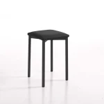 VELASCO Taburetes De Cocina^Taburete De Cocina Cuadrado Kati, Patas Negro Texturizado 33 X 47 X 33 Cm