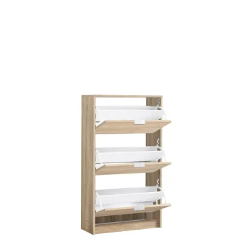 NAKURA Zapateros^Zapatero 3 Puertas Hugo Roble Sonoma 67 X 119  x 28 Cm