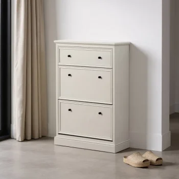 IXIA Zapateros^Zapatero Gris Claro 1 Cajón 2 Puertas 80 X 108 X 28 Cm