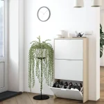 FORES Zapateros^Zapatero Madrid 18 Pares Color Roble Y Blanco 60 X 113 X 22 Cm